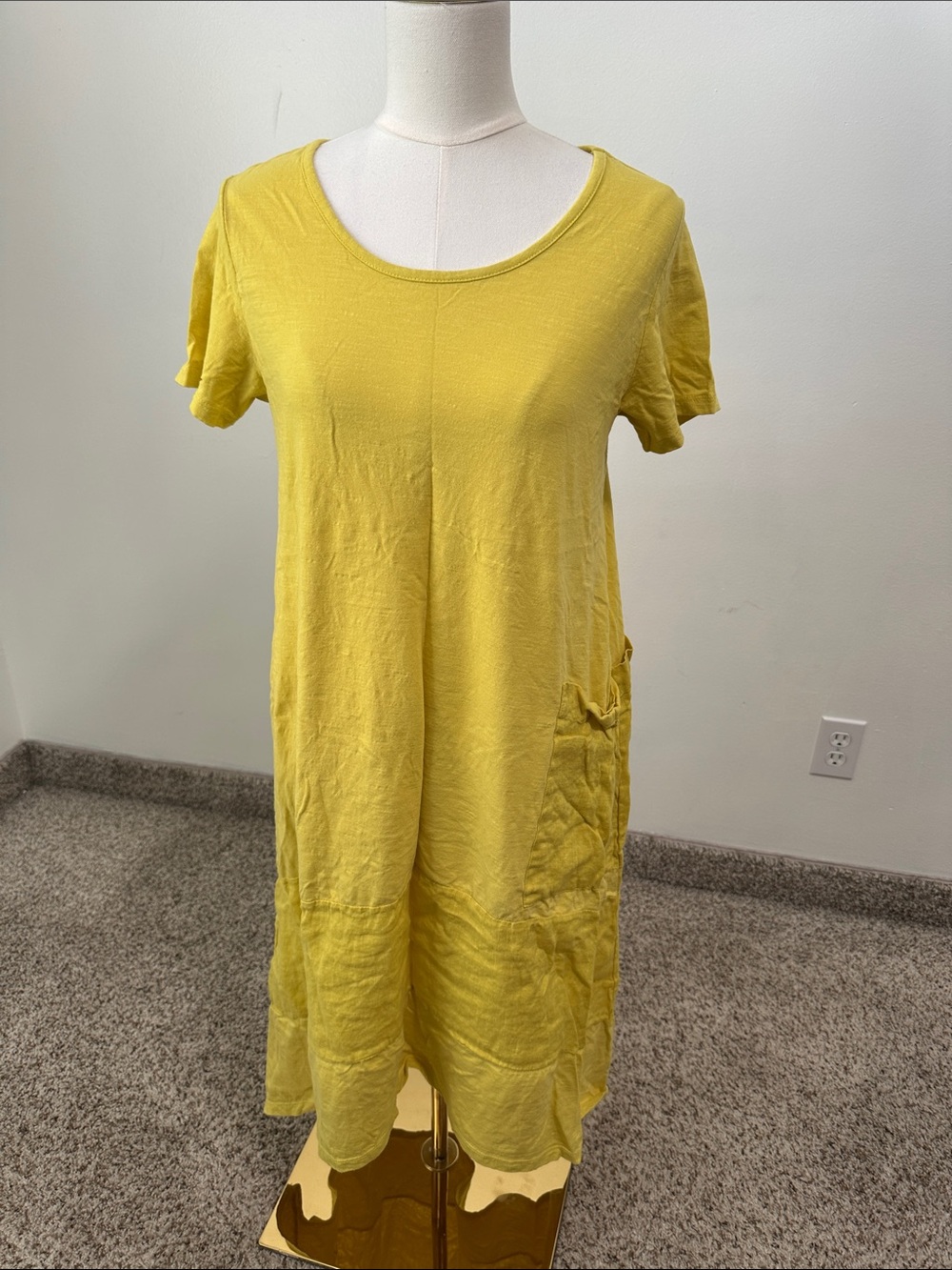 🕯️ Soft Surroundings Linen Blend Midi Dress